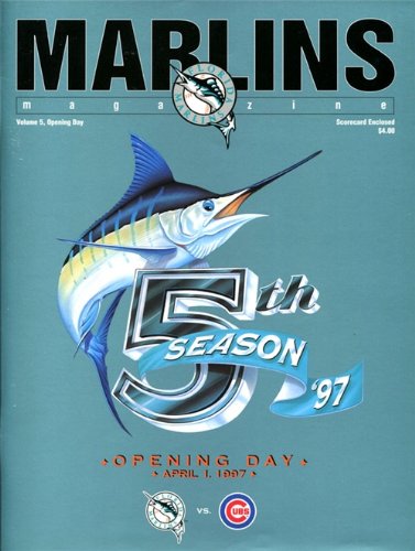 1997 Florida Marlins Opening Day Marlins Magazine - April 1, 1997