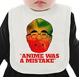 Anime Was A Mistake ネクタイを有する有機ビブ Medium