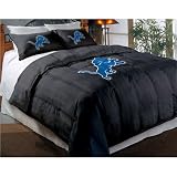 BSS - Detroit Lions NFL Embroidered Comforter Twin/Full (64in x 86in)