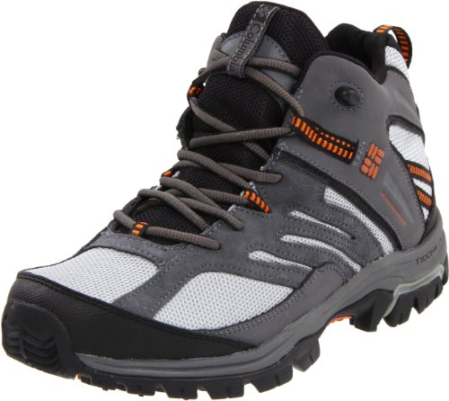 Columbia Sportswear Mens Shasta Ridge Mid Omni-Tech Hiking Boot,Limestone/ Burnt Orange,10.5 M US