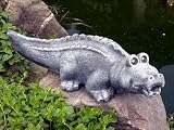 Eigenschaften Tiefes Kunsthandwerk GbR  / Tierfigur Steinfigur Krokodil schiefergrau