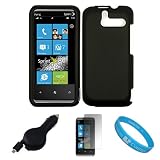 Black 2 Piece Protective Shield Deflector Crystal Hard Case for Sprint HTC Arrive Windows Mobile Smartphone + INCLUDES!!! Clear Screen Protector for HTC Arrive Windows Phone 7 + INCLUDES!!! Black Retractable Car Charger with IC Chip + INCLUDES!!! SumacLife TM Wisdom Courage Wristband 51pJqP2JoGL. SL160 Black 2 Piece Protective Shield Deflector Crystal Hard Case for Sprint HTC Arrive Windows Mobile Smartphone + INCLUDES!!! Clear Screen Protector for HTC Arrive Windows Phone 7 + INCLUDES!!! Black Retractable Car Charger with IC Chip + INCLUDES!!! SumacLife TM Wisdom Courage Wristband