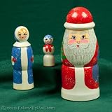 3 Piece Santa Nesting Doll - 7.75 inch