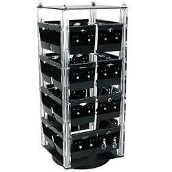 Revolving Earring Display Jewelry Counter Top W/Cards