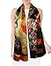 Dahlia Women's 100% Luxury Long Silk Scarf - Gustav Klimt's Ladies
