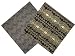 ArtisanStreet's A Touch of Gold Cocktail Napkins. Set of 8 Coordinated Print Napkins. Finished with Decorative Edge Stitch. Limited Edition.