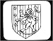 Mouse Pad with black and white, lion, symbol, Estonia, sign, Europe, emblem, shield, coat of arms, crown, flag, floral, animal