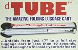 dTube Folding Luggage Cart - Folds Into Its Own Tube!