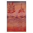 2' x 3' Indo Hand-knotted Rust Wool Rug