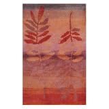 2' x 3' Indo Hand-knotted Rust Wool Rug