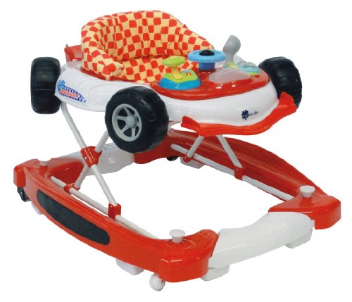 Babywalker - Car mit Wippfunktion + Musik, Rot