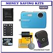 Olympus Stylus 550WP 10MP Waterproof Digital Camera (Blue) + Willoughby's 2GB xD Travelers Package