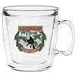 Guatemala Coffee 12 oz Insulated Coffee Mug, Clear