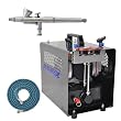 Master Multi-Purpose Precision Dual-Action Gravity Feed Airbrush with TC-88 Air Compressor and 6 Foot Hose