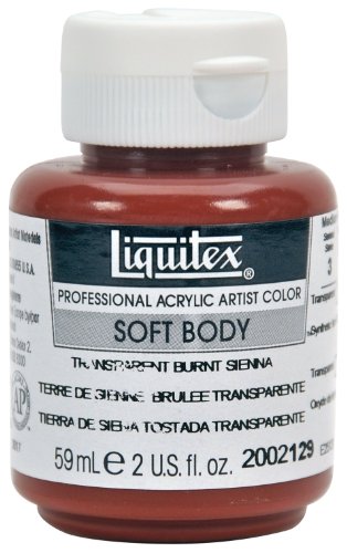 Liquitex Professional Soft Body Acrylic Paint 2-oz jar, Transparent Burnt Sienna