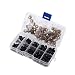 100Pcs Safety Eyes,6-12mm Black Plastic Safety Eyes with Washers for Doll, Puppet, Teddy Bear, Plush Animal Toy