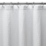 Cotton X-Long Waffle Shower Curtain - White (70x95)