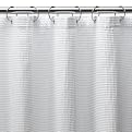 Cotton X-Long Waffle Shower Curtain - White (70x84")