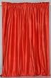 Rustic Orange 100% Pure Dupioni Silk handmade Curtains Drapes Panels Rod Pocket - Made to measure
