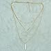 ABC® Women Simple Little Triangular Tassels Chian Bar Bohemia Alloy Necklace