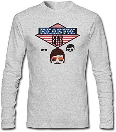 Autumn Men's Cartoon Beastie Boys Logo Long Sleeve Cotton Shirt