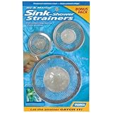 Camco 42273 RV Assorted Sink Shower Strainer - Pack of 3 by Camco