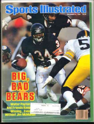 Sports Illustrated Magazine December 8, 1986 (Walter Payton Chicago Bears)