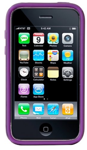 Speck IPH3G-CNDY-PUPU CandyShell for iPhone 3GS - 1 Pack - Retail Packaging - Purple