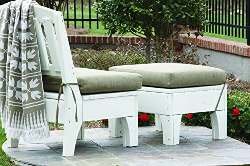 Uwharrie Chair Co Westport Leg Rest, White - Distressed