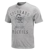 MLB Men's Colorado Rockies Concentration Short Sleeve Basic Tee (Steel Heather, XX-Large)