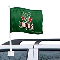 Milwaukee Bucks Green Car Flag