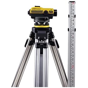 CST Berger 55-SLVP32N 32X SAL Automatic Optical Level Package with Tripod, Rod, and Carrying Case by CST/Berger