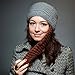 Beardo Original Detachable Beard Hat, Gray Brown