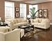 Fabric Sofa Set - 4 Piece in Bella Velvet in Stone Fabric - Pcoaster