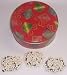 Scott's Cakes 1 lb. Dark Chocolate Covered Pretzel with White Chocolate Chips in a Christmas Present Tin
