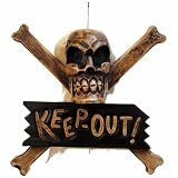KEEP OUT Pirate Door PlaqueIMAGE