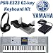 Yamaha PSR-E323 61-key Portable Electronic Keyboard with Foot Pedal and ...