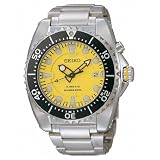 Seiko Men's SKA367 Dive Silver-Tone Watch