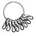 Key Rack, Large, Silver Texture, Black