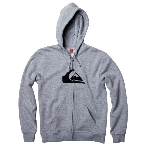 Quiksilver Herren Kapuzen Pullover Zip Logo, light grey heat, 60-62 (XXL), KMMSW951Q