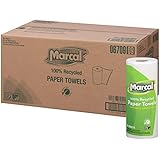 100% Recycled Roll Towels, 9 x 11, 60 Sheets, 15 Rolls/Carton, Sold as 1 Carton, 15 Roll per Carton