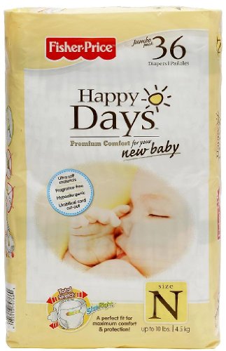 Fisher-price Happy Days Fisher Price Bulk Diapers Case - Size Newborn 216ct.
