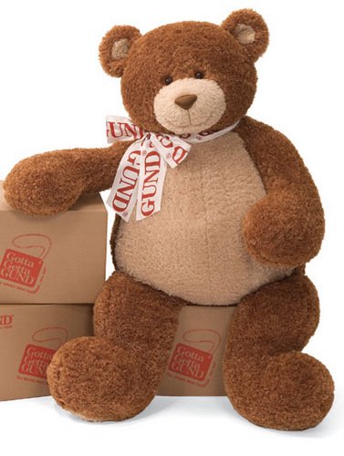 Gund Plush Toy Jumbo Basil Teddy Bear 46 Inch Stuffed Animal