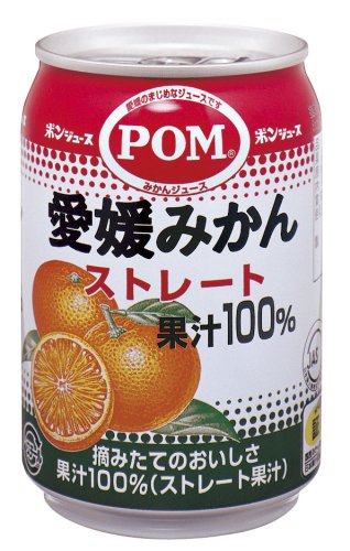 (お徳用ボックス) ポン 愛媛みかんストレート100%280g×24本