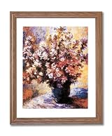 Claude Monet Flowers Wall Room Decor Contemporary Home Decor Wall Picture Oak Framed Art Print