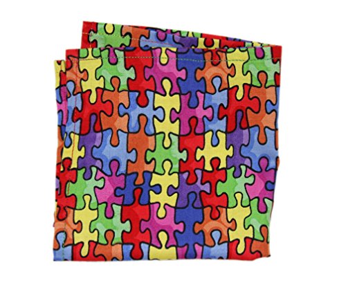 Autism Awareness Cotton Pocket Square