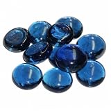 Glasnuggets 20-25 Glassteine 2cm Blau