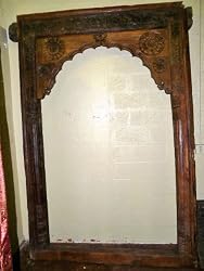 Antique Single Arch Carved Wooden Frame Teak 103"