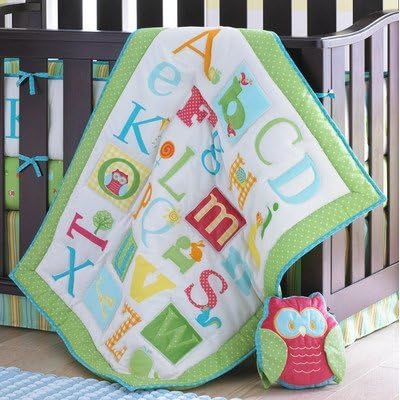 Owlphabet Toy Color: Sage by Laura Ashley Baby