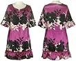 VELVET TORCH Ruffled Shadow Charmeuse Shift Dress
